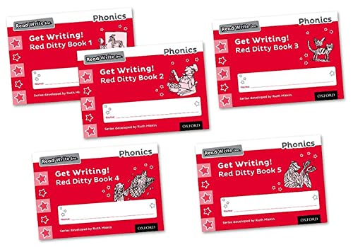 RWI PHONICS GET WRITING RED DITTY 1-5