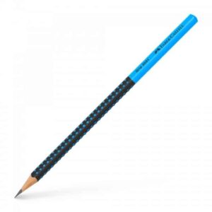 PENCIL 2HB GRIP TWO TONE BLACK BLUE