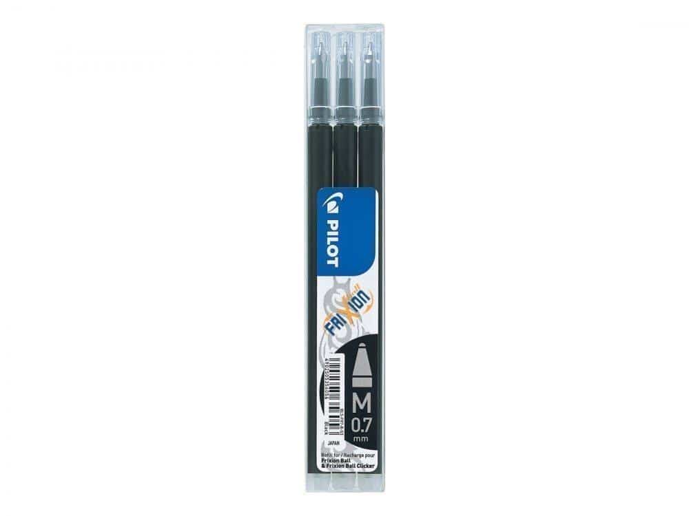 REFILLS PEN PILOT 0.7 BLACK X 3 FRIXION