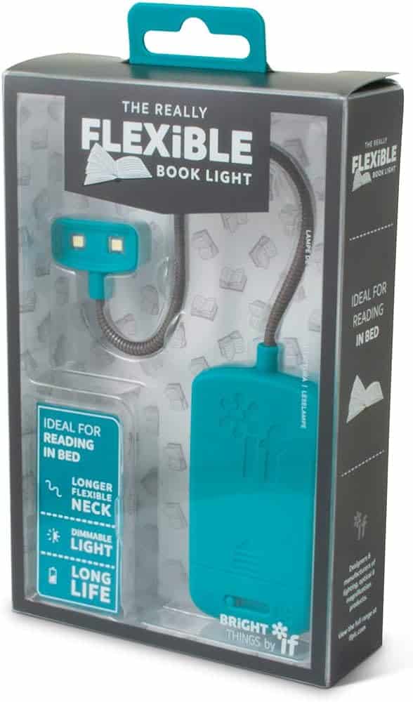 THE REALLY FLEXIBLE BOOK LIGHT - TURQUOISE