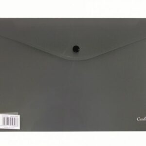 BUTTON ENVELOPE A4 BLACK