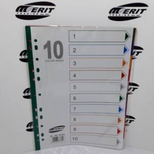 DIVIDERS A4 X 10 PVC