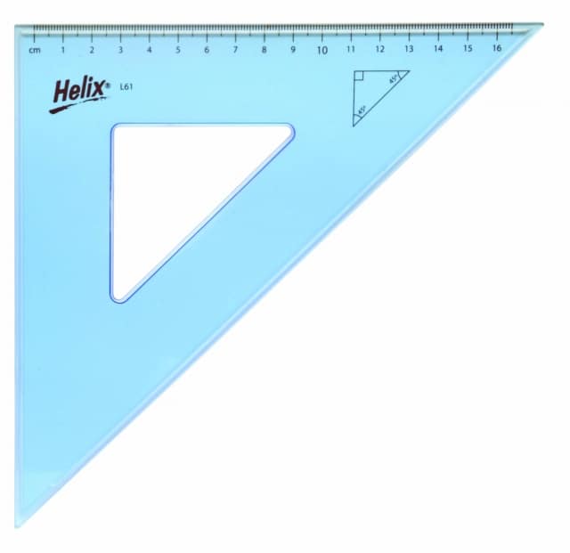 SET SQUARE 45 DEGREES 10CM HELIX