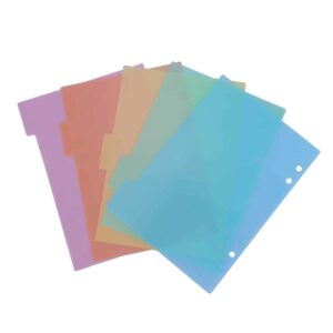 DIVIDERS A5 PACK OF 5 PVC