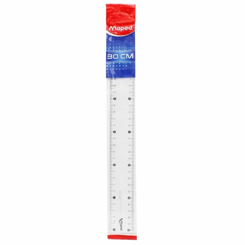 RULER 30CM MAPED