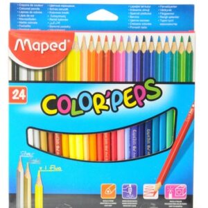 COLOURED PENCILS 24 PACK MAPED
