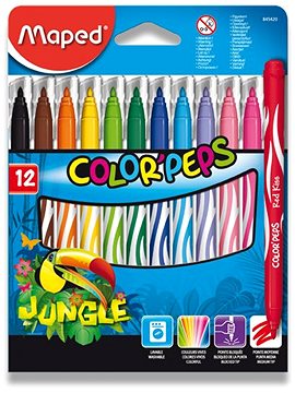 MARKERS JUNGLE PACK OF 12 MAPED