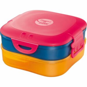 LUNCH BOX 3 IN 1 RED BLUE YELLOW