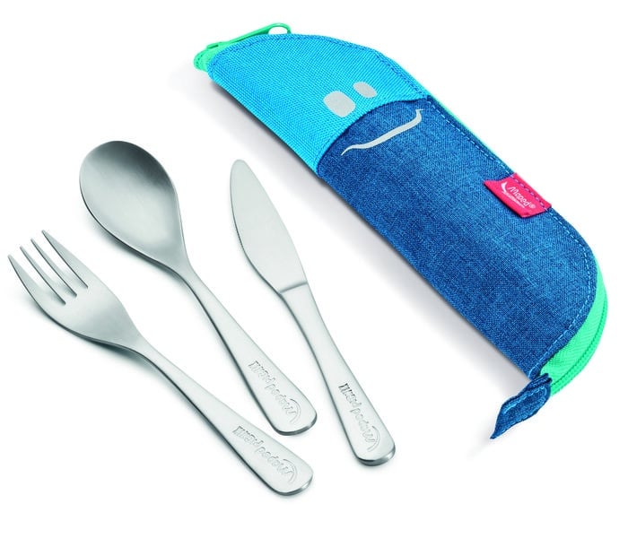CUTLERY STAINLESS STEEL CASE BLUE