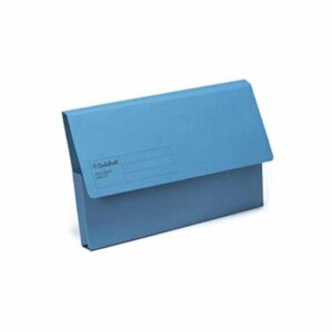 BLUE CARDBOARD DOCUMENT WALLET