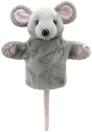 MOUSE GREY CAR PETS GLOVE PUPPET