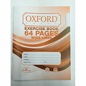 COPYBOOK 64 PAGES WIDE LINES OXFORD