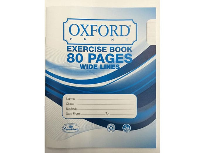 COPYBOOK 80 PAGES WIDE LINES OXFORD