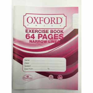 COPYBOOK 64 PAGES NARROW LINES OXFORD
