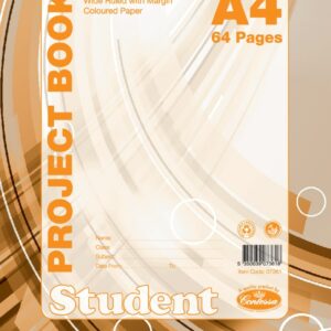 PROJECT BOOK A4 64 COLOURED PAGES