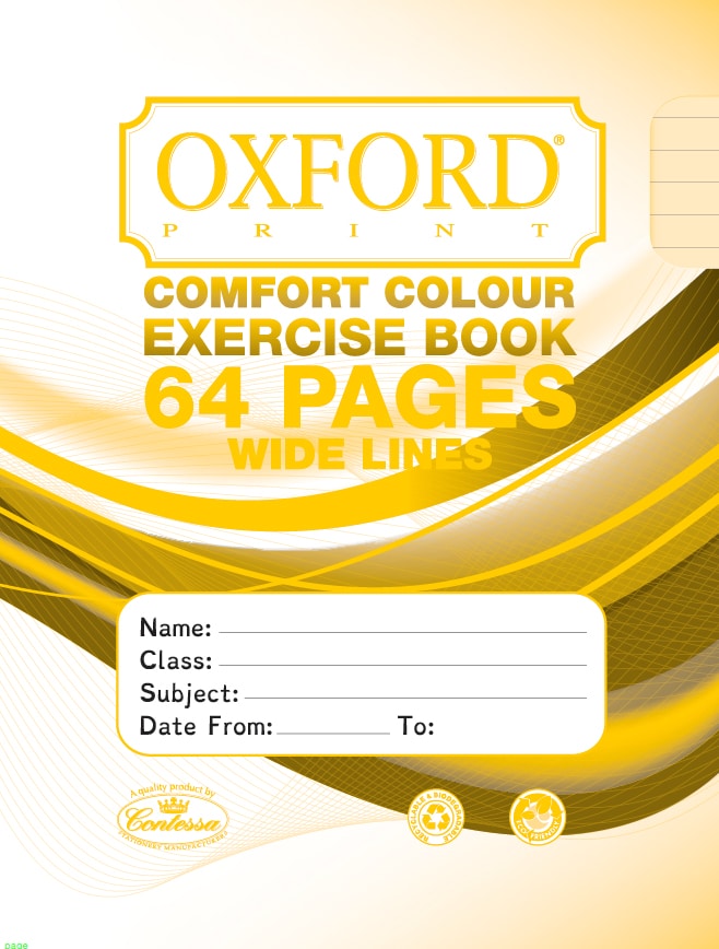 COPYBOOK 64 PAGES WIDE LINES YELLOW