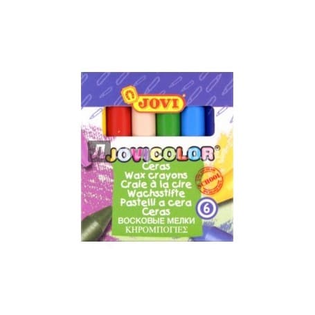 WAX CRAYONS X 6 JOVI