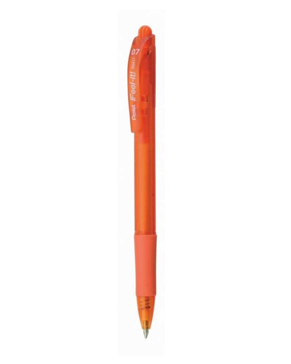 BALL PEN ORANGE 0.7 RETRACTABLE