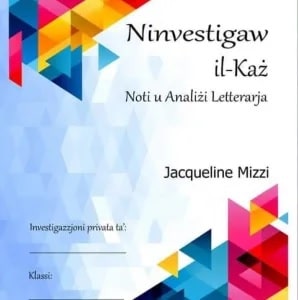 NINVESTIGAW KAZ NOTI U ANALIZI LETTERARJ