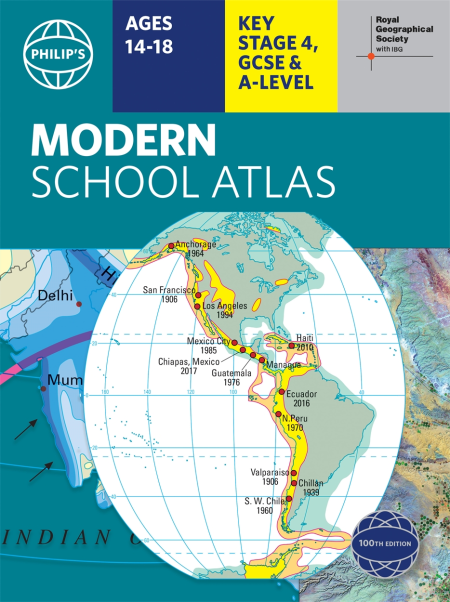 PHILIP`S MODERN SCHOOL ATLAS 100TH ED