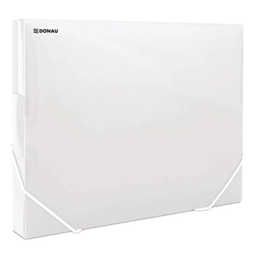 BOX FILE ELASTICATED 3CM CLEAR DONAU
