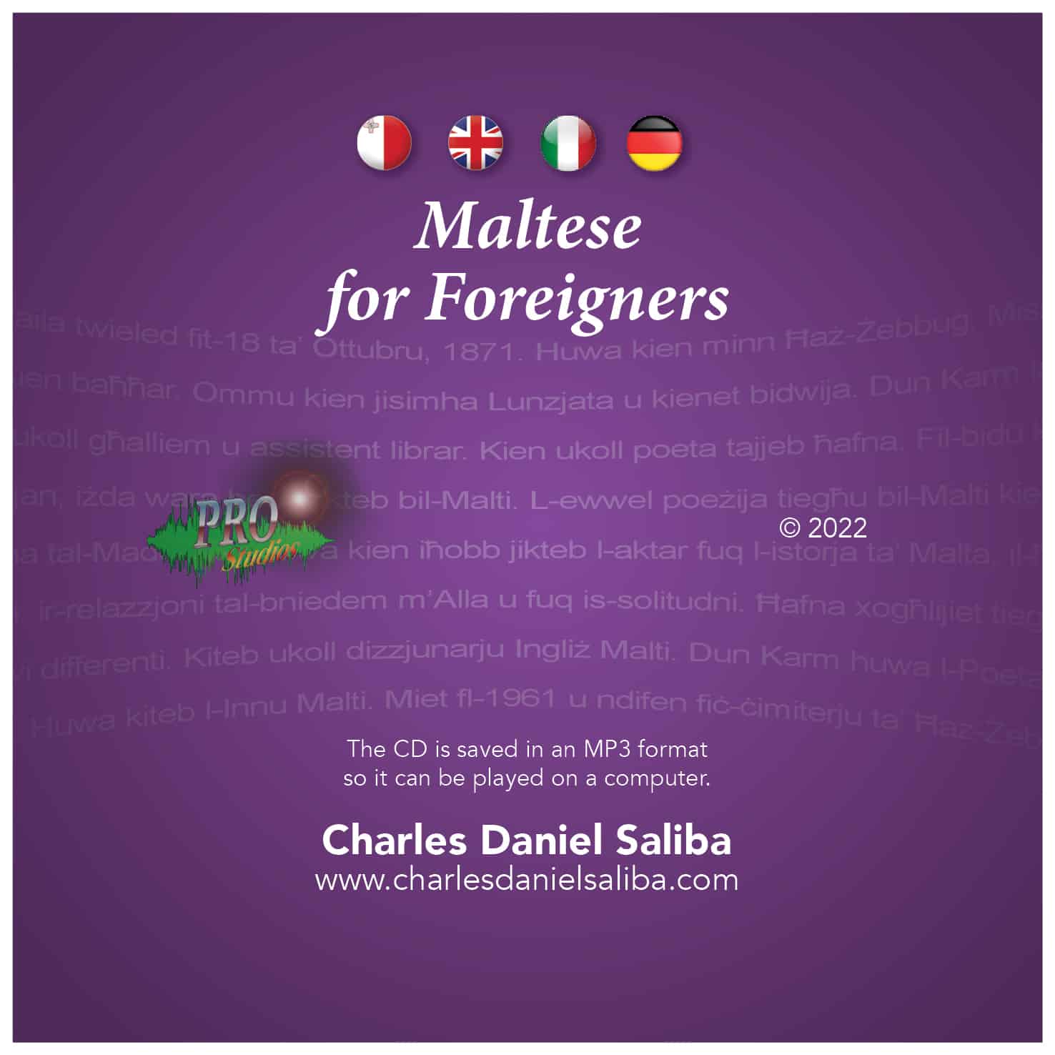 MALTESE FOR FOREIGNERS AUDIO CD