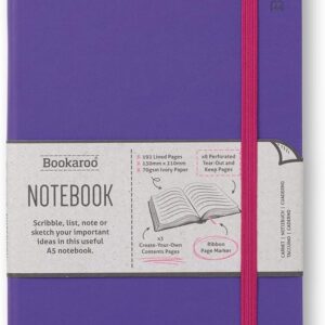 BOOKAROO NOTEBOOK A5 JOURNAL PURPLE