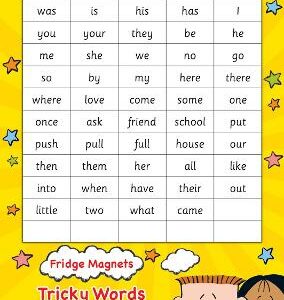 Fridge Magnets Tricky Words For Year 1