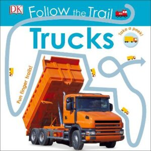 Follow The Trail Trucks: Take A Peek! Fun Finger Trails!