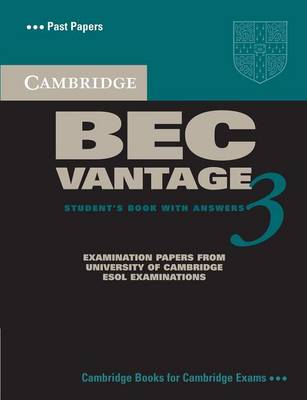 Cambridge Bec Vantage 3 Student's Book With Answers