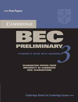 Cambridge Bec Preliminary 3 Student's Book With Answers