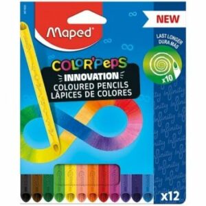 COLOURED PENCILS 12 PACK INFINITY MAPED