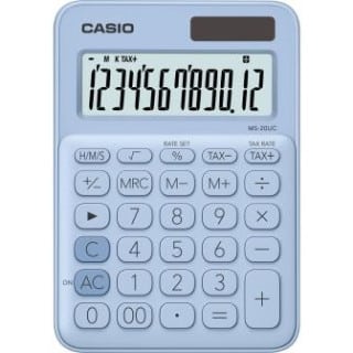 CALCULATOR CASIO 12 DIGITS LIGHT BLUE
