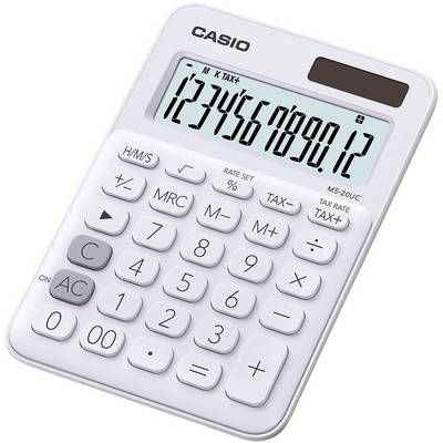 CALCULATOR CASIO 12 DIGITS WHITE