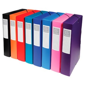 BOX FILE PLASTIC 6CM BLACK