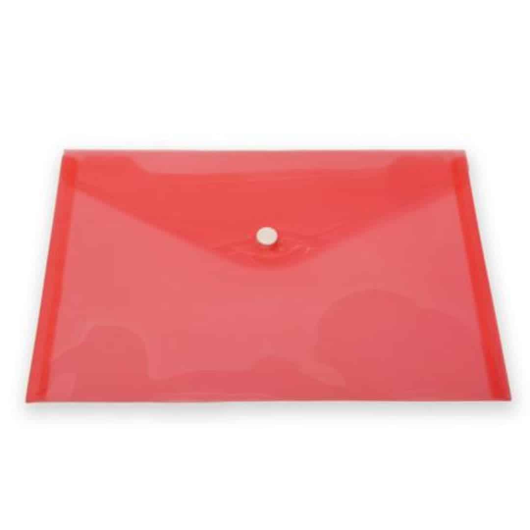 BUTTON ENVELOPE A5 RED