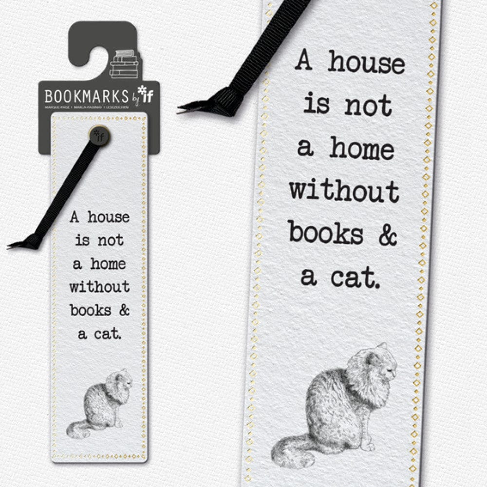 BOOKMARK LITERACY BOOK AND A CAT
