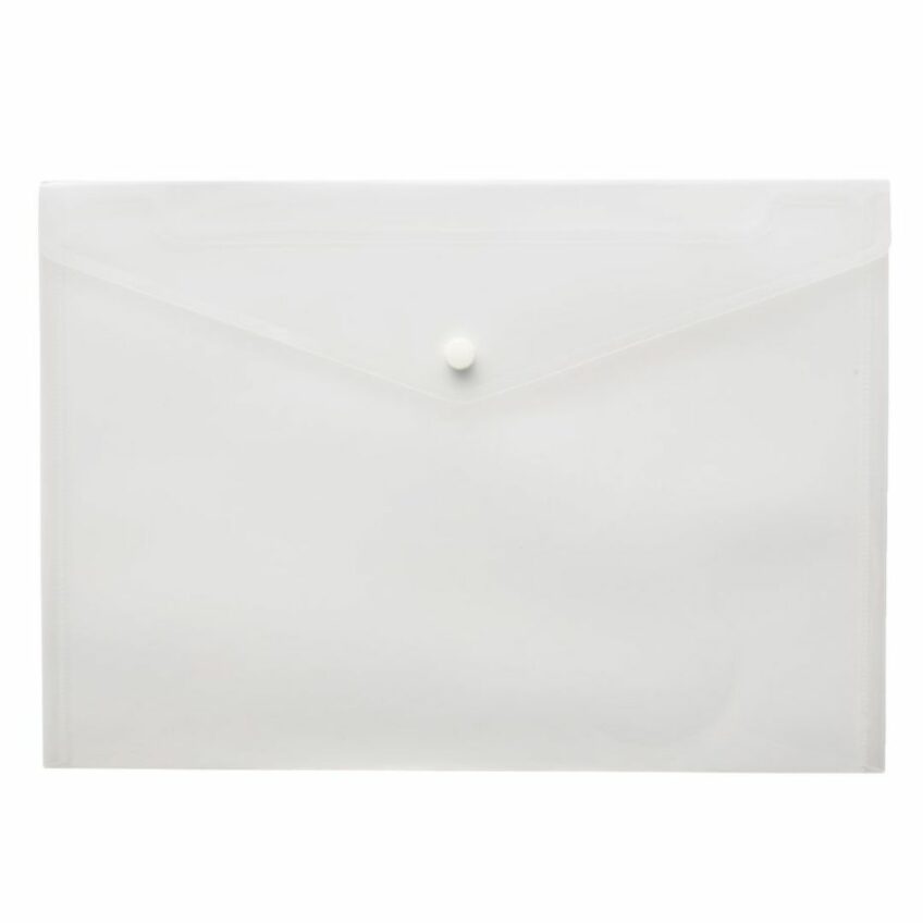 WHITE A4 BUTTON ENVELOPE - Merlin Library - Online Bookshop
