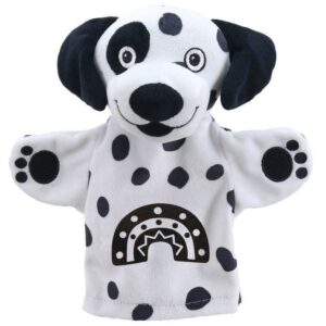 MY FIRST BLACK AND WHITE PUPPET DOG