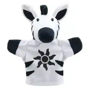 MY FIRST BLACK AND WHITE PUPPET ZEBRA