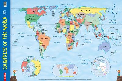 Countries Of The World: Wall Map (Collins Primary Atlases)