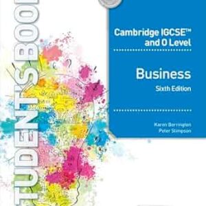 CAMBRIDGE IGCSE BUSINESS STUDIES 6TH ED