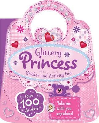 Glittery Princess Sticker And Activity Handbag Book