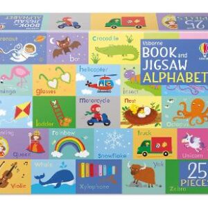 Book And Jigsaw Alphabet