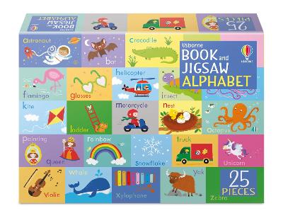 Book And Jigsaw Alphabet