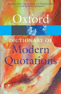 Oxford Dictionary Of Modern Quotations