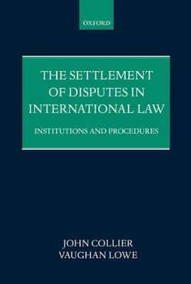 THE SETTLEMENT OF DISPUTES IN INTER LAW
