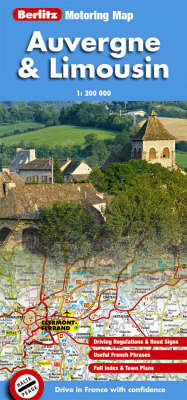 Auvergne Berlitz Motoring Map