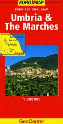 Umbria And The Marches Geocenter Euro Map
