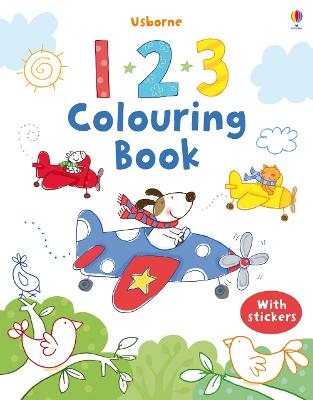 First Colouring Book 123 + Stickers